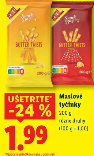 Snack Day Maslové tyčinky