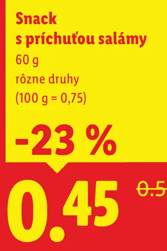 Snack Day s príchuťou salámy