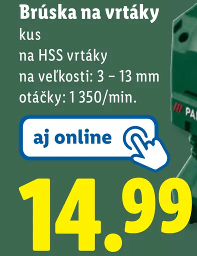 Brúska na vrtáky