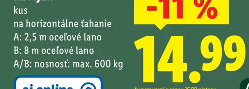 Parkside Ručný lanový ťahač/navijak