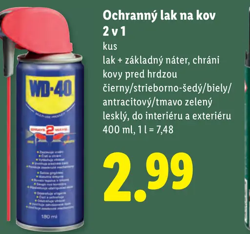 Ochranný lak na kov 2 v 1