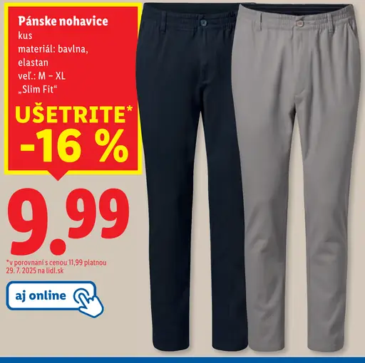Pánske funkčné nohavice
