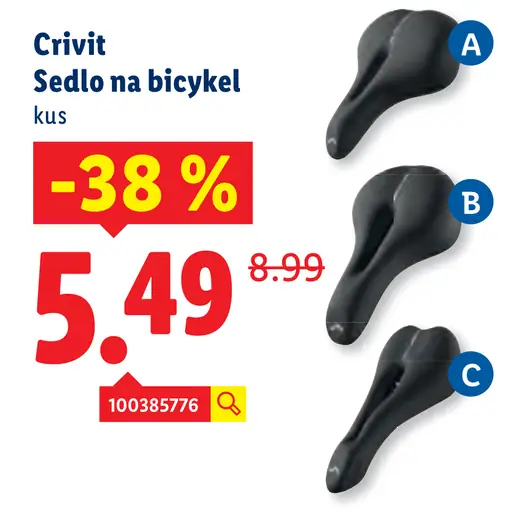 Crivit Sedlo na bicykel