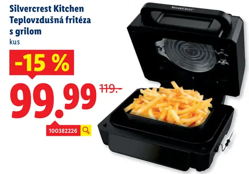 Silvercrest Kitchen Tools Teplovzdušná fritéza s grilom