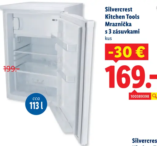 Silvercrest Kitchen Tools Mraznička s 3 zásuvkami