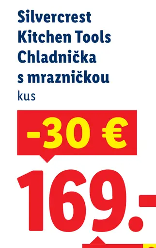 Silvercrest Kitchen Tools Chladnička s mrazničkou