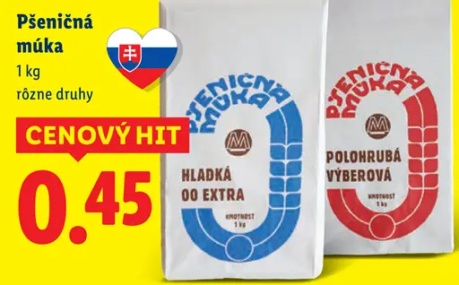 Pšeničná múka hladká