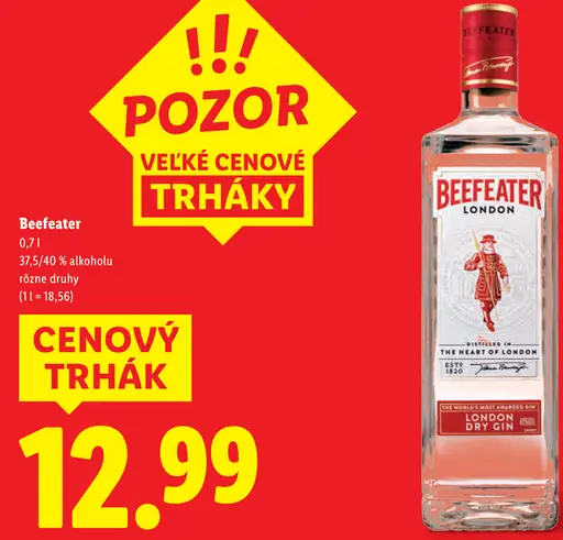 Beefeater London Dry gin s tonikom