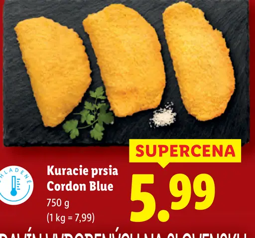 Kuracie prsia Cordon Blue
