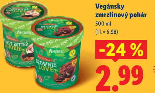 Vemondo Vegánsky zmrzlinový pohár