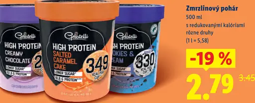 Gelatelli High Protein Zmrzlinový pohár