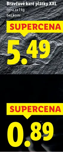 Bravčové karé plátky XXL