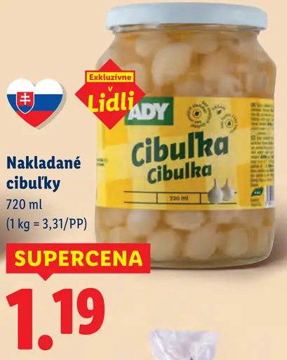 Nakladané cibuľky