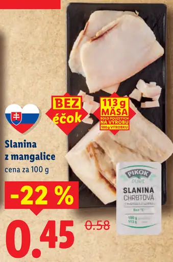 Slanina z mangalice