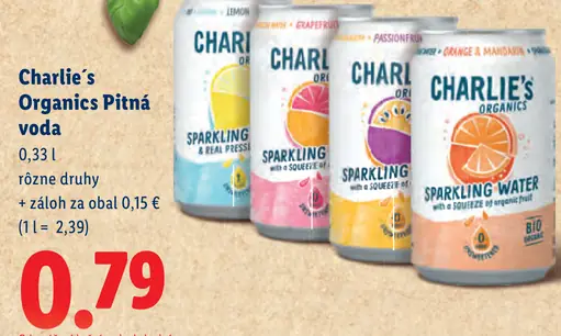 Charlie's Organics Pitná voda