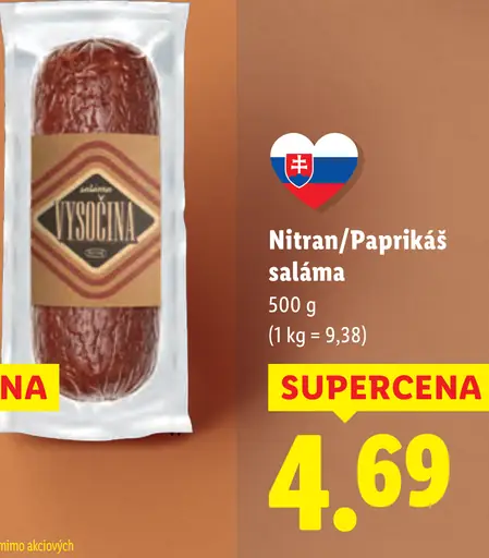 Nitran/Paprikáš saláma