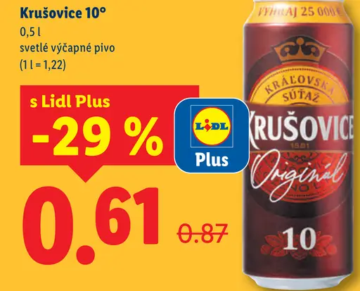 Krušovice plechovka