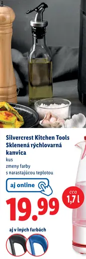 Silvercrest Kitchen Tools Sklenená rýchlovarná kanvica