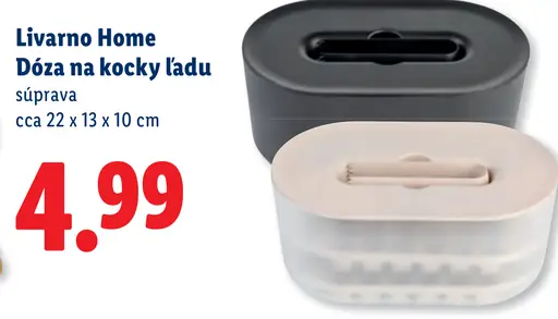 Livarnо Home Dóza na kocky ľadu