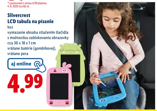 SilverCrest LCD tabuľa na písanie