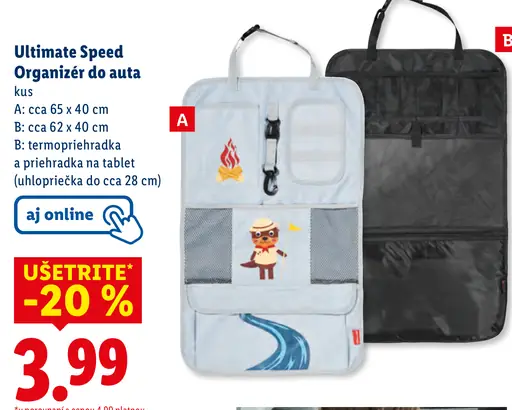 Ultimate Speed Organizér do auta