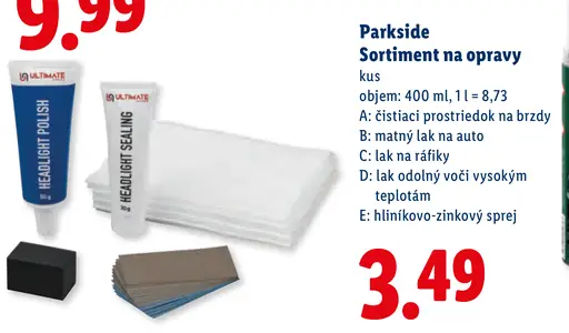 Parkside Sortiment na opravy