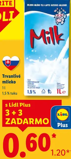 Trvanlivé mlieko