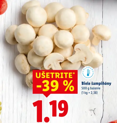 Biele šampiňóny