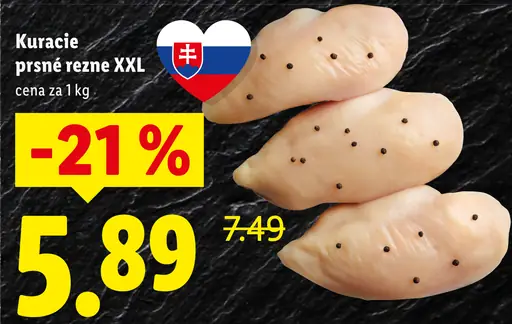 Mäsiarova Kuracie prsia XXL