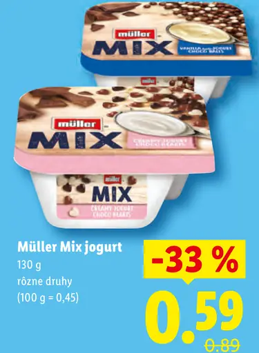 Müller Mix jogurt