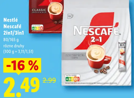 Nestlé Nescafé 2in1/3in1