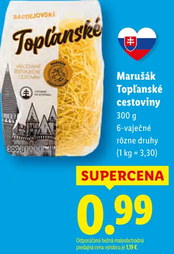 BABIČKA Toplianske cestoviny