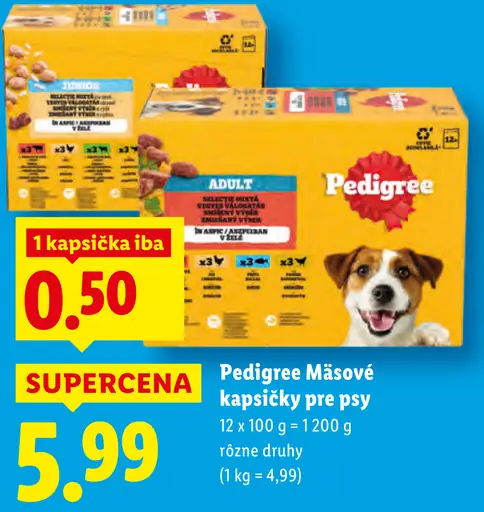 Pedigree kapsičky pre psy