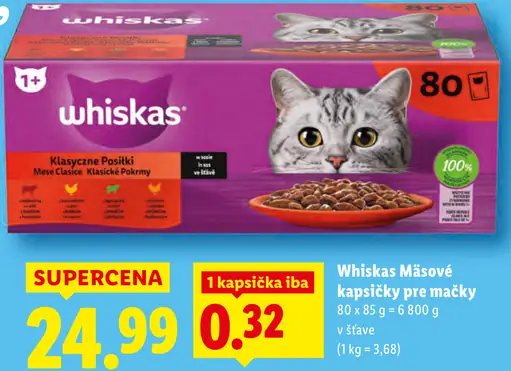 Whiskas Krmivo pre mačky kapsičky