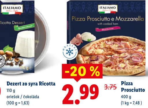 Italiamo Dezert zo syra Ricotta