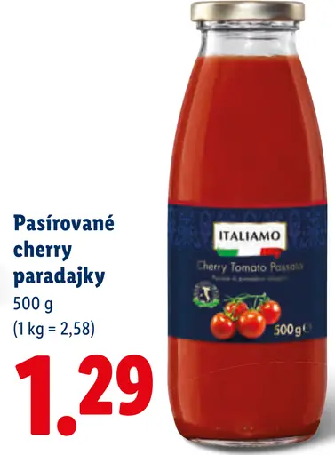 Italiano Pasírované cherry paradajky