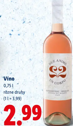 Vino rôzne druhy