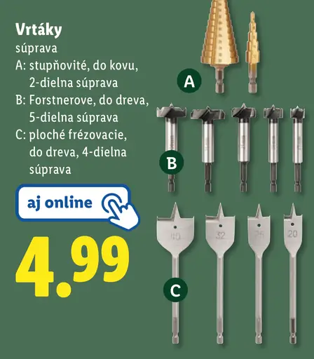 Parkside Vŕtáky súprava