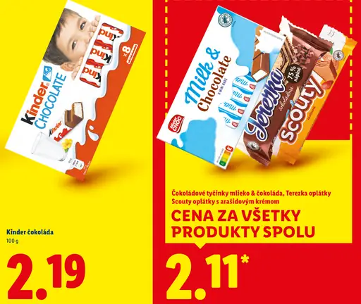 Kinder čokoláda