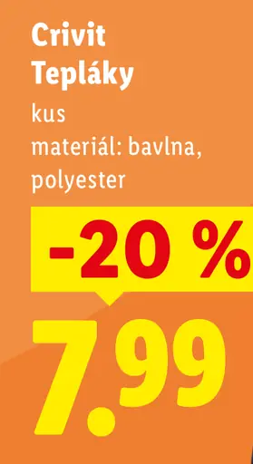 Crivit Tepláky
