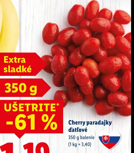 Cherry paradajky datľové