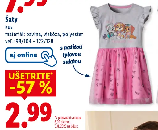 Dievčenské šaty