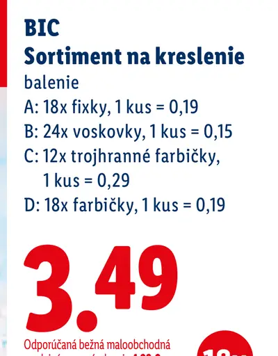 BIC Sortiment na kreslenie