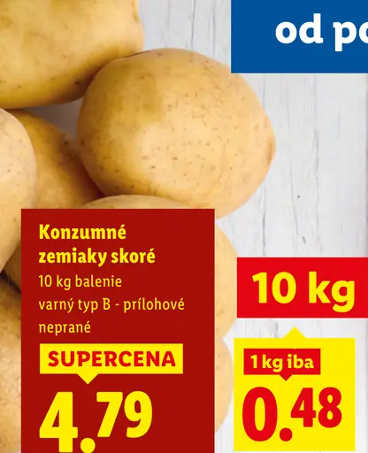 Konzumné zemiaky skoré