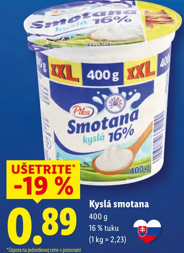 Pilos Kyslá smotana