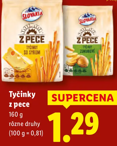 Slovakia tyčinky z pece