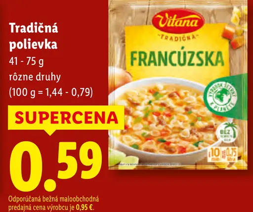 Vitana tradičná instantná polievka