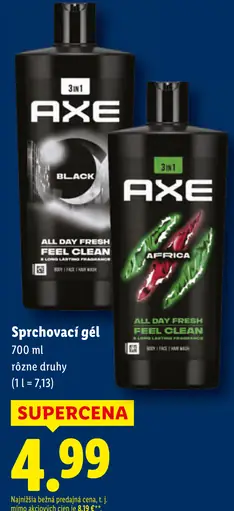 Axe sprchovací gél