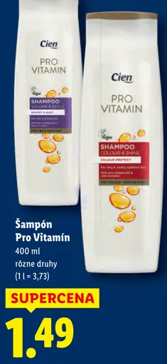 Cien Šampón Pro Vitamin