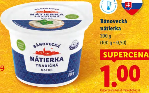 Bánovecká nátierka tradičná natur